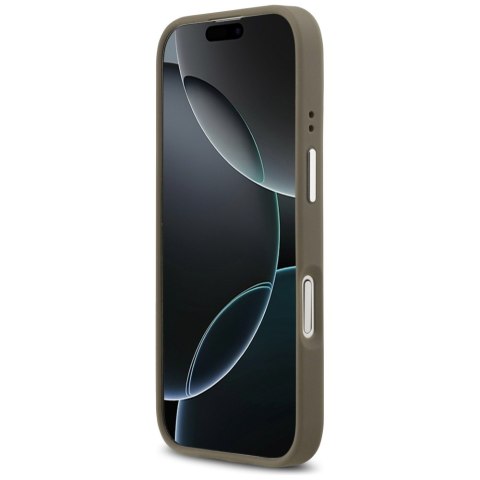 Etui Guess Grained Big 4G Classic Logo do i Phone 17 brązowy