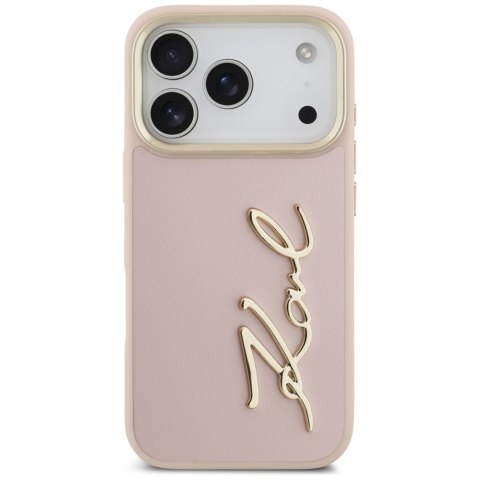 Etui Karl Lagerfeld Karl Script Logo do i Phone 17 Pro różowy