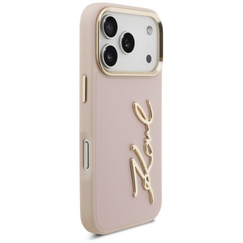 Etui Karl Lagerfeld Karl Script Logo do i Phone 17 Pro różowy