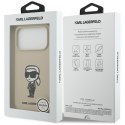 Etui Karl Lagerfeld Silicone Karl Sketch & Logo Mag Safe do i Phone 17 Pro brązowy