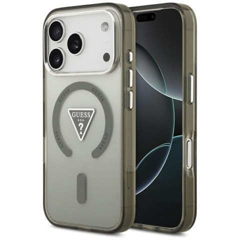 Etui Guess IML Gradient Triangle Logo Mag Safe do i Phone 17 Pro khaki