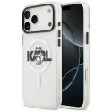 Etui Karl Lagerfeld IML Choupette Sketch Logo Mag Safe do i Phone 17 Pro przezroczysty