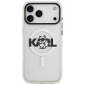 Etui Karl Lagerfeld IML Choupette Sketch Logo Mag Safe do i Phone 17 Pro przezroczysty