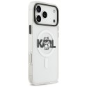 Etui Karl Lagerfeld IML Choupette Sketch Logo Mag Safe do i Phone 17 Pro przezroczysty