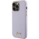 Guess GUHCP15XPGMCSL i Phone 15 Pro Max 6.7" liliowy/lilac hardcase Glitter Glossy Script