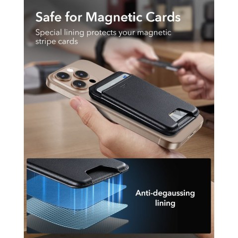 ESR Classic Rfid Magnetic Wallet Stand MAGSAFE Black
