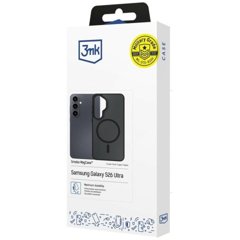 Etui 3MK Smoke Mag Case do Samsung Galaxy S26 Ultra czarny