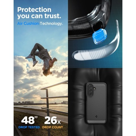 Etui Spigen Rugged Armor do Samsung Galaxy A27 5G - Matowy Czarny (Matte Black)