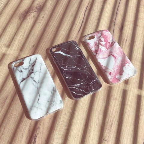 Wozinsky Marble żelowe etui pokrowiec marmur Samsung Galaxy S22 Ultra biały