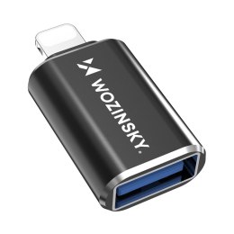 Adapter Wozinsky WALA-01 Lightning - USB-A OTG - czarny