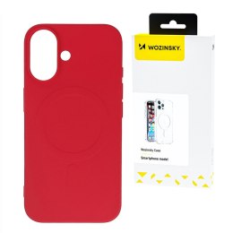 Etui Wozinsky Liquid Silicone Case MagSafe na Samsung Galaxy S24 FE - czerwone
