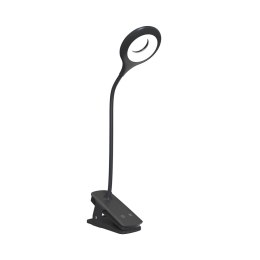 Mini lampka Wozinsky bezprzewodowa lampka LED do czytania z klipsem + kabel USB-C - czarna