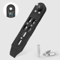Zestaw kluczy Wozinsky WZK-L2 14w1 narzędzia rowerowe multitool imbusy łyżki do opon - czarny