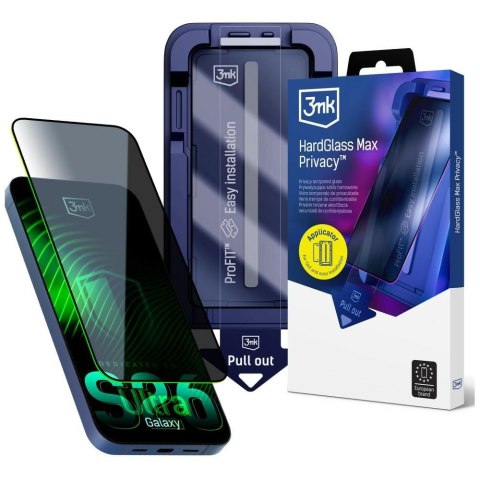 Szkło hartowane 3MK Hard Glass Max z aplikatorem do Samsung Galaxy S26 Ultra czarny