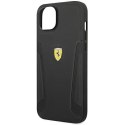 Ferrari FEHCP14MRBUK i Phone 14 Plus / 15 Plus 6.7" czarny/black hardcase Leather Stamp Sides