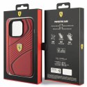 Ferrari FEHCP15LPTWR i Phone 15 Pro 6.1" czerwony/red hardcase Twist Metal Logo