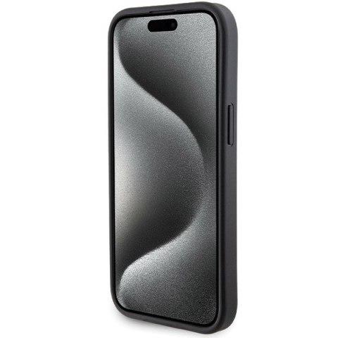 Ferrari FEHCP15SGSPSIK i Phone 15 / 14 / 13 6.1" czarny/black hardcase Grip Stand Metal Logo