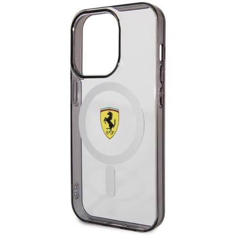 Ferrari FEHMP14XURKT i Phone 14 Pro Max 6.7" przezroczysty/transparent hardcase Outline Magsafe