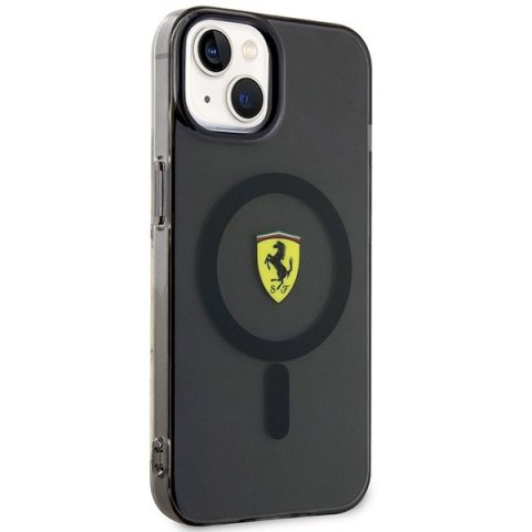 Ferrari FEHMP14SURKK i Phone 14 / 15 / 13 6.1" czarny/black hardcase Translucent Magsafe