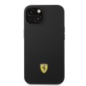 Ferrari FEHMSIP14MBK i Phone 14 Plus / 15 Plus 6.7" czarny/black hardcase Silicone Metal Logo Magsafe