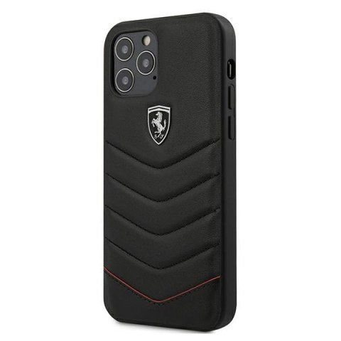Ferrari FEHQUHCP12LBK i Phone12 Pro Max 6,7" czarny/black hardcase Off Track Quilted