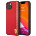 Ferrari FESAXHCP13SRE i Phone 13 mini5,4" czerwony/red hardcase On Track Carbon Stripe