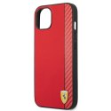 Ferrari FESAXHCP13SRE i Phone 13 mini5,4" czerwony/red hardcase On Track Carbon Stripe