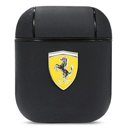 Ferrari FESA2LEBK Air Pods 1/2 cover czarny/black On Track Leather