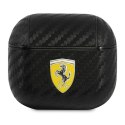 Ferrari FESA3CABK Air Pods 3 cover czarny/black On Track PU Carbon