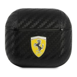 Ferrari FESA3CABK Air Pods 3 cover czarny/black On Track PU Carbon