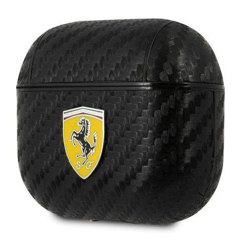 Ferrari FESA3CABK Air Pods 3 cover czarny/black On Track PU Carbon