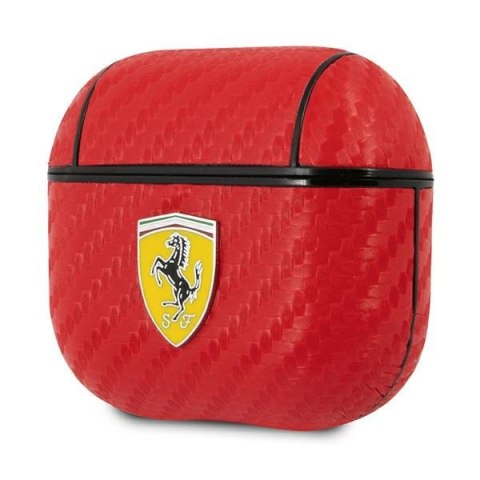 Ferrari FESA3CARE Air Pods 3 cover czerwony/red On Track PU Carbon
