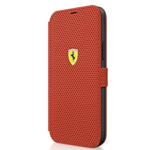 Ferrari FESPEFLBKP12SRE i Phone 12 mini 5,4" czerwony/red book On Track Perforated