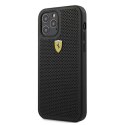 Ferrari FESPEHCP12LBK i Phone12 Pro Max 6,7" czarny/black hardcase On Track Perforated