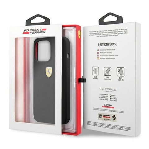Ferrari FESSIHCP13XBK i Phone 13 Pro Max 6,7" czarny/black hardcase Silicone