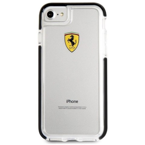 Ferrari Hardcase FEGLHCP7BK i Phone 7/8SE 2020 / SE 2022 Shockproof transparent black