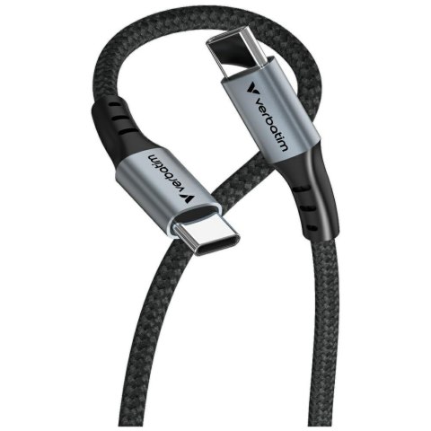 Kabel Verbatim Sync & Charge USB-C do USB-C 100W PD3.0/QC3.0 120cm czarny 31846