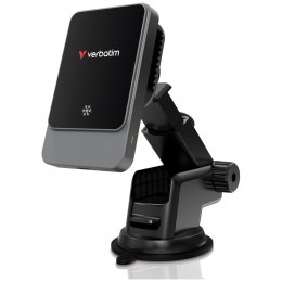 Uchwyt samochodowy z ładowarką bezprzewodową Verbatim n Drive 15W RGB CND-03 czarny srebrny/black silver 31862