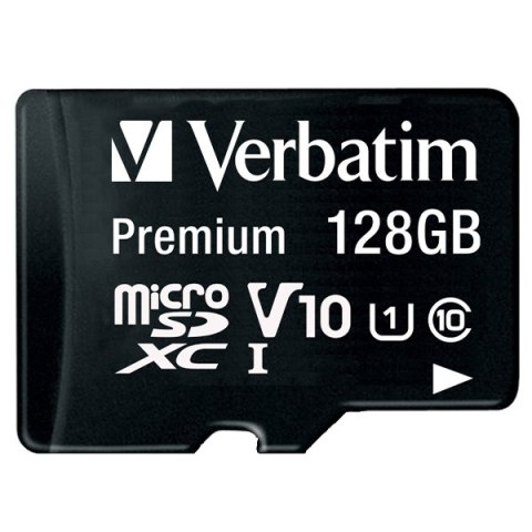 Verbatim Karta micro SDXC 128GB V10+ adapter czarny/black 44085