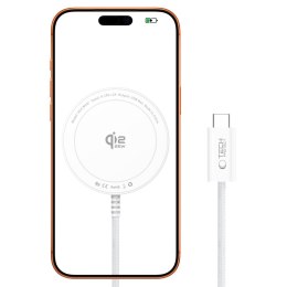 Ładowarka Bezprzewodowa Tech-Protect A54 Magnetic MagSafe 25W Qi2.2 - Biaa