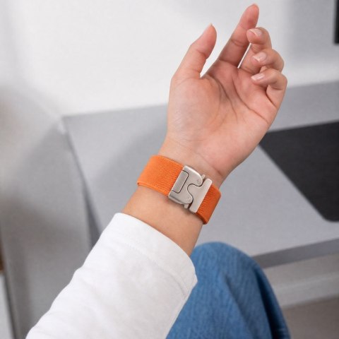 Tech-Protect Nylon Clasp pasek do Samsung Galaxy Watch Ultra 1 / 2 2024-2026 (47 mm) pomarańczowy