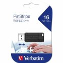 Verbatim Pendrive 16GB USB-A 2.0Pin Stripe czarny/black 49063