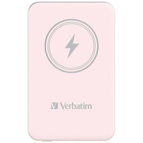 Verbatim Powerbank indukcyjny `n` Go 15W5000m Ah Wireless Magnetic różowy/pink 32243