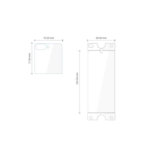 Zestaw Ochronny Tech-Protect Easy Set Foil & Glass Fit+ 4in1 do Samsung Galaxy Z Flip 8 Przezroczysty