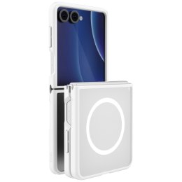 Etui UNIQ Veren AF do Samsung Galaxy Z Flip 8 Magclick Charging biały