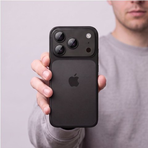 Osłona aparatu szkło hartowane tech-protect camfull fit+ na całą wyspę iphone 18 Pro black