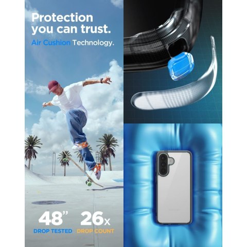 Spigen Ultra Hybrid Galaxy A57 5G przezroczysty szary