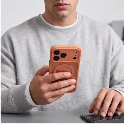 Etui Tech-Protect BasicMag MagSafe do iPhone 17 Pro / 18 Pro - Matowy Pomarańczowy