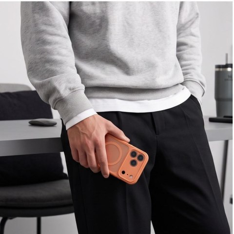 Etui Tech-Protect BasicMag MagSafe do iPhone 17 Pro / 18 Pro - Matowy Pomarańczowy