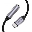 Adapter Tech-Protect UltraBoost USB-C do Mini Jack 3.5mm DAC Szary